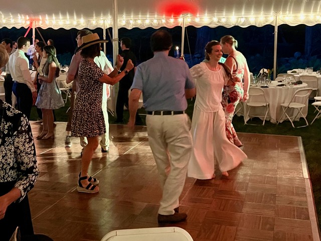 Mom joins the dance floor