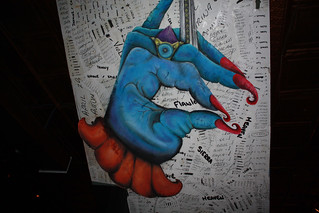 Art - Weird Hand/Face Art at Flat Iron