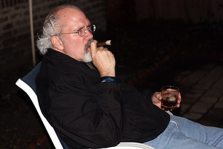Smokin Cigars on Jon's Patio