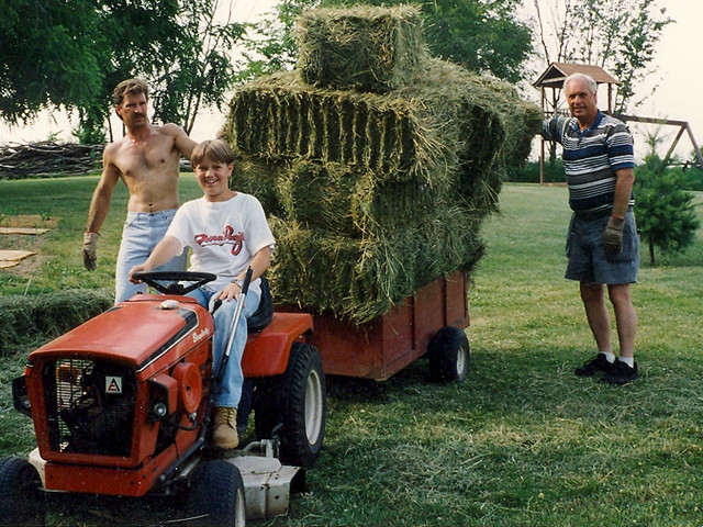 I was allergic to hay...