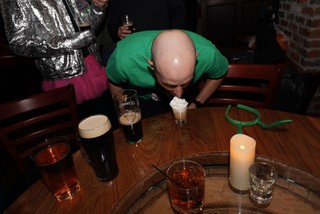 Pat won the ol BJ shot