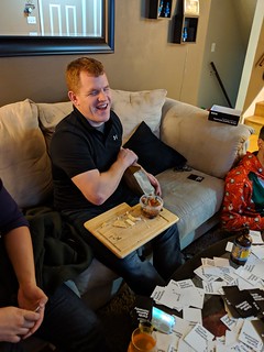 Havin a good time. Snackin on some snacks