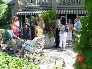 Hanging out in the back yard