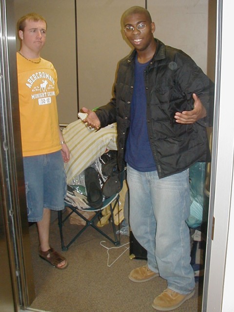 Zay packin up after he got kicked out of Cornell