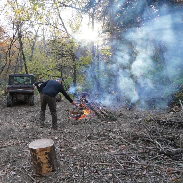 Burning up some brush