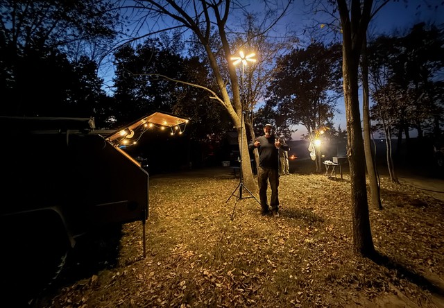 Testing out the goal zero street light