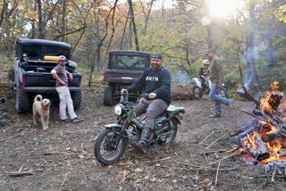 Rippin around on the Honda