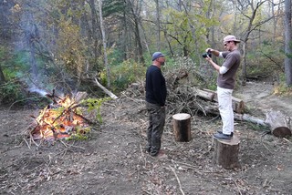 When you have to stand on a log for the portrait shot