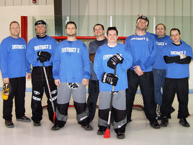 District 5 Broomball (minus Dave and Mike) - 4th Place