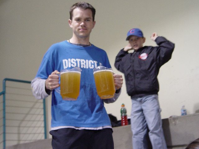 $6 pitchers of Boulevard at Broomball