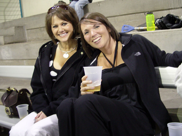 All dressed up for the broomball tournament