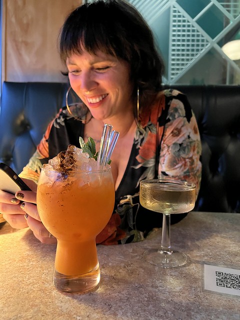 A pre-dinner cocktail