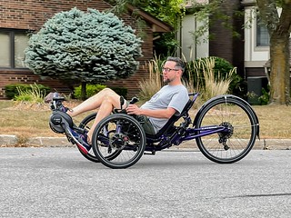 Biking - Takin kari's new bike for a test ride