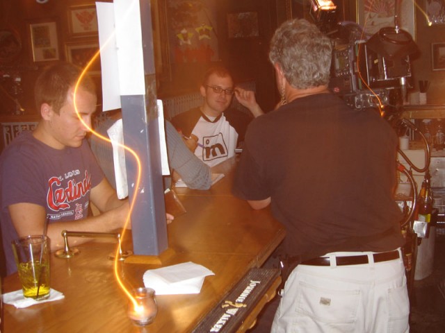 KCCI interviewing Steve Martin @ the Lift