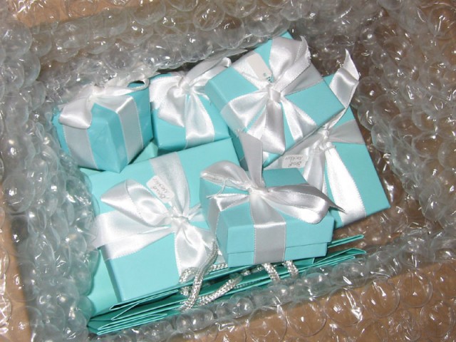 Hope to God that your girlfriend does not know what these little blue boxes with white ribbons are