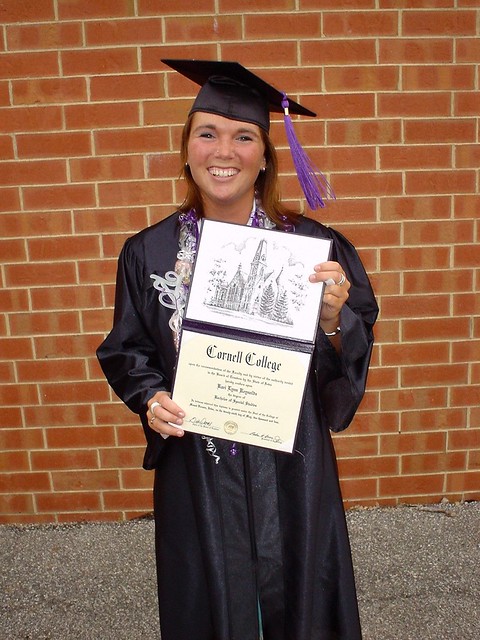 Kari and her diploma