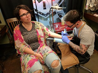 Tattoo - Getting tattooed by Joshua