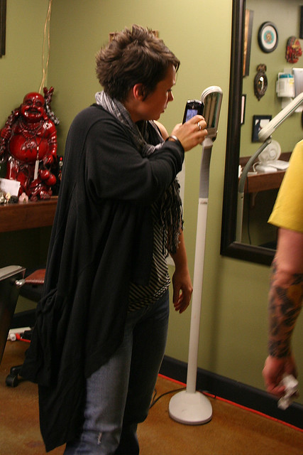 Trying to take a pic to send to me ;)