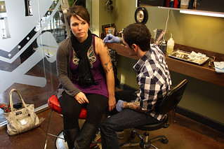 Tattoo - Freehand drawing some more petals and such