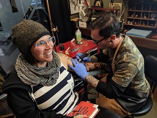 Tattoo - Kari gettin sleeved up