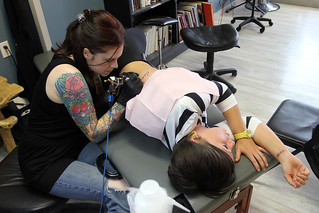 Tattoo - Getting Tattooed by Carrie Black at Bigfoot Tattoo