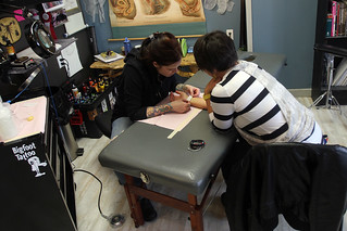 Tattoo - Transferring the tracing