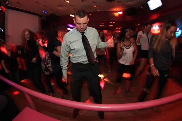 Chuck gettin down with the ladies