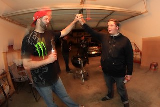 Neighbor Mike makes a visit (and loves Max's hair)