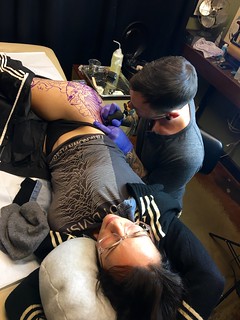 Tattoo - Gettin that butt tattooed