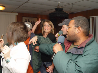 They don't like rap at this bar.