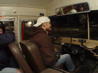 Trent Driving His Bus