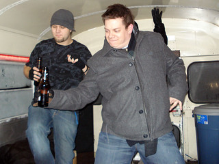 Nick with a sweet slide move.