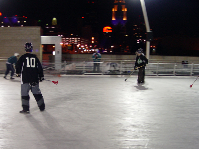 Broomball at Brenton Plaza