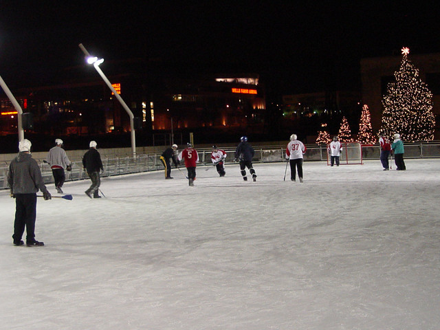 Broomball at Brenton Plaza