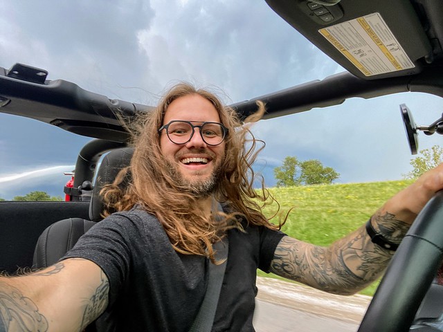 High tailin it to the storage unit before this storm hits