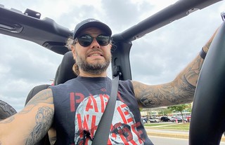 The weather looking a little sketch for picking Kevi up in a topless Jeep