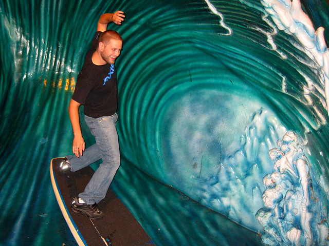 I am a surfing bamf (with a chub)