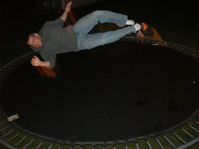 Jumping off the deck