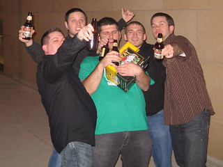 Drinks - We found a case of beer on the street