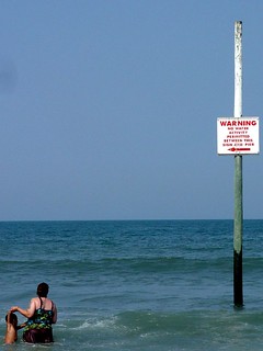 Warning.  No water activity permitted here.