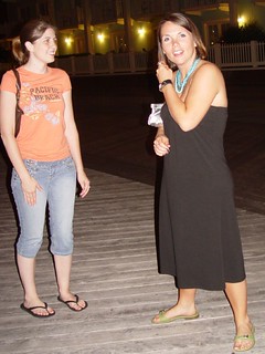 Amy and Kari on the Boardwalk