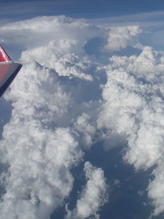 3 sets of shelf clouds (across the top of the photo)