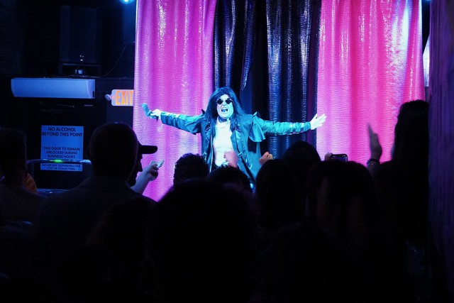 Drag Ozzy bites the head off the bat, lol