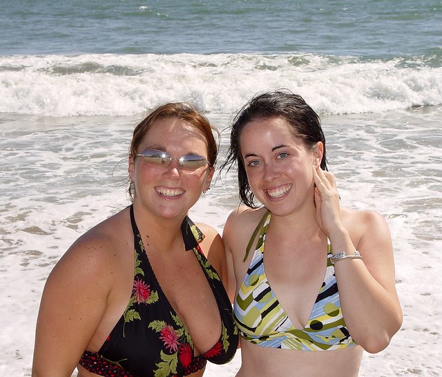 Kari and Liz at the beach