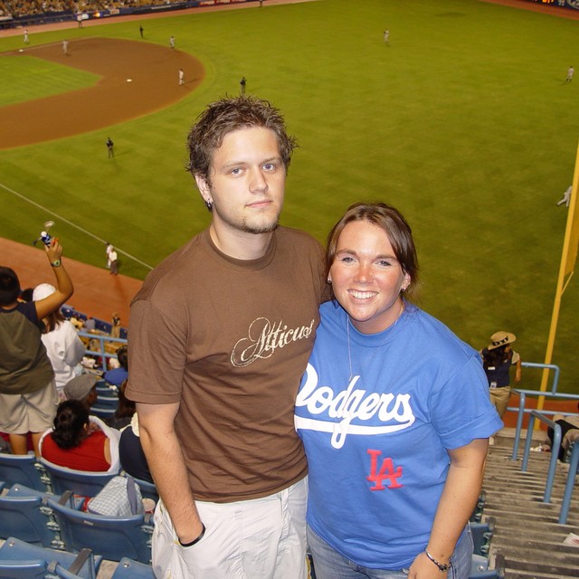 At the Dodgers game
