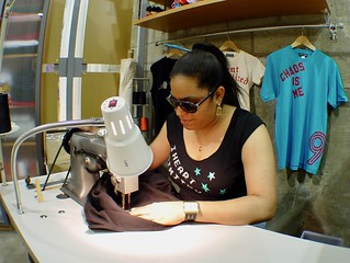 Lauren at Neighborhoodies making my shirt