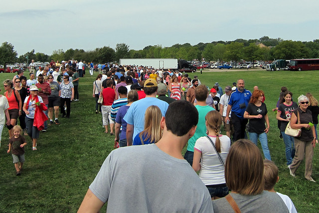 Line at Living History Farms