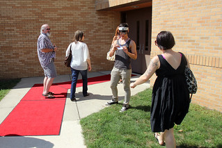 At the induction ceremony