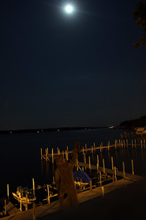 Moonlit lake