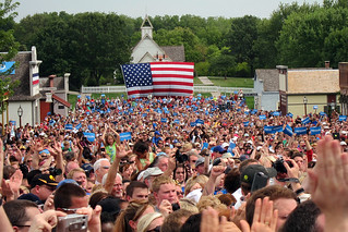 Politics - An excited crowd